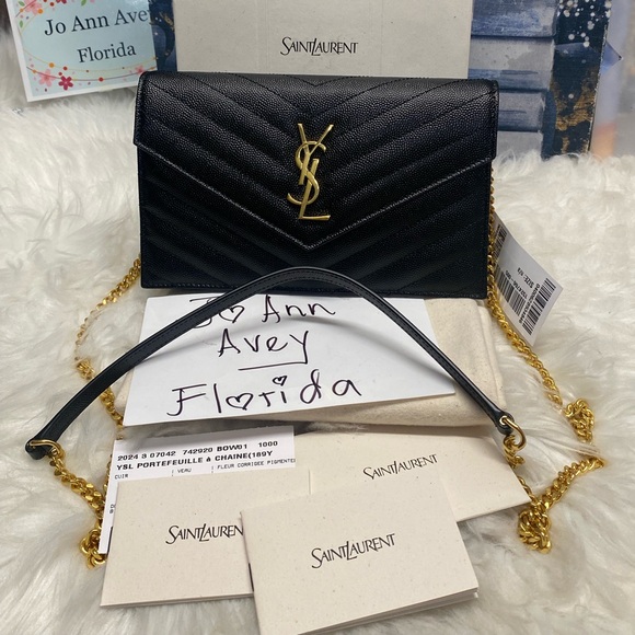 💕💕💕SOLD💕💕💕
🤩CASSANDRE ENVELOPE BLACK WOC🤩 - Picture 1 of 16